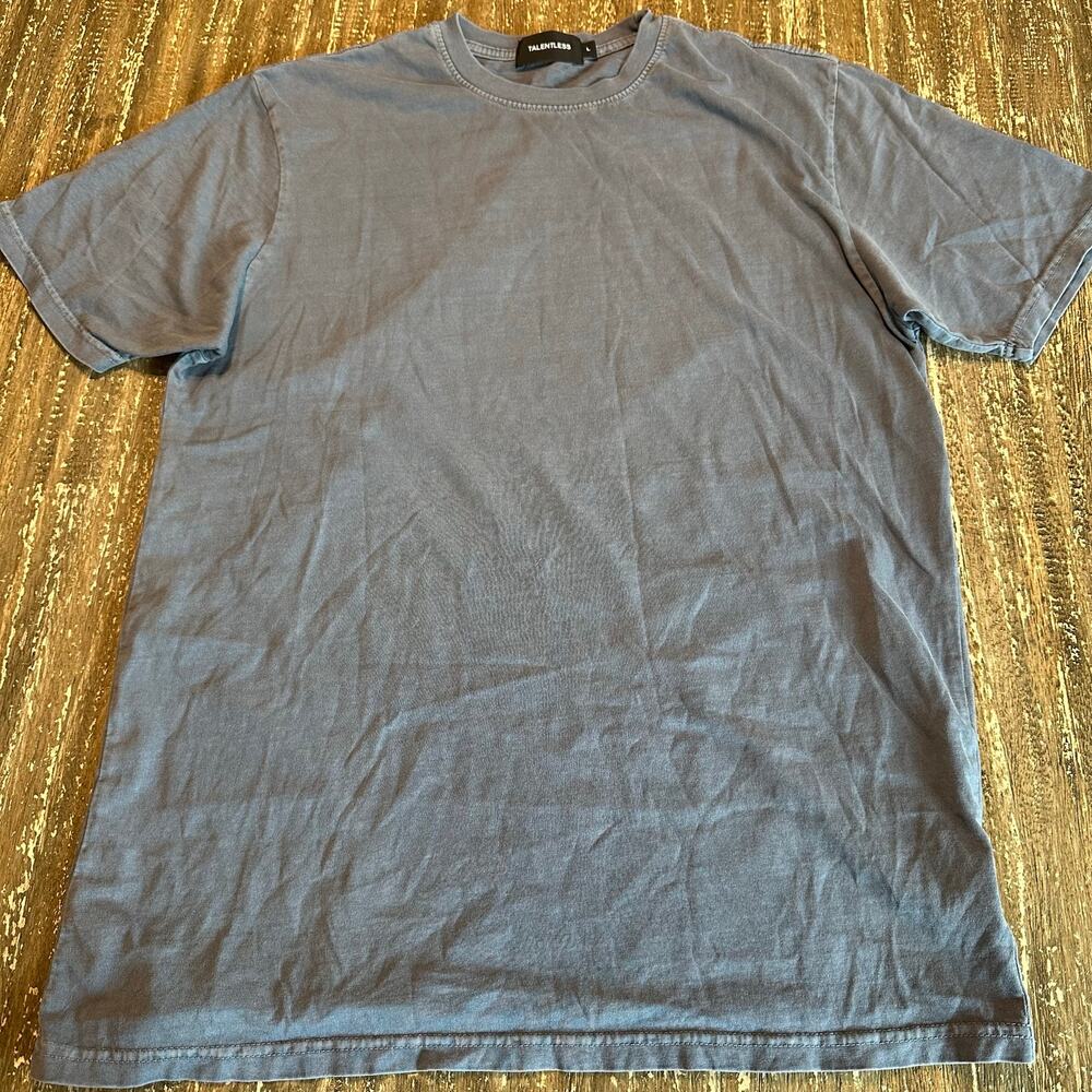 Talentless Short Sleeve Crewneck T-Shirt Gray Men’s Size L